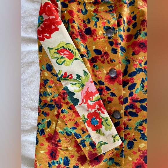 Anthropologie Elevenses Cotton Twill Boho Jacket - Picture 5 of 8